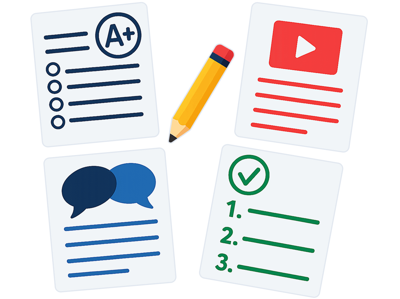 Stack of past year papers